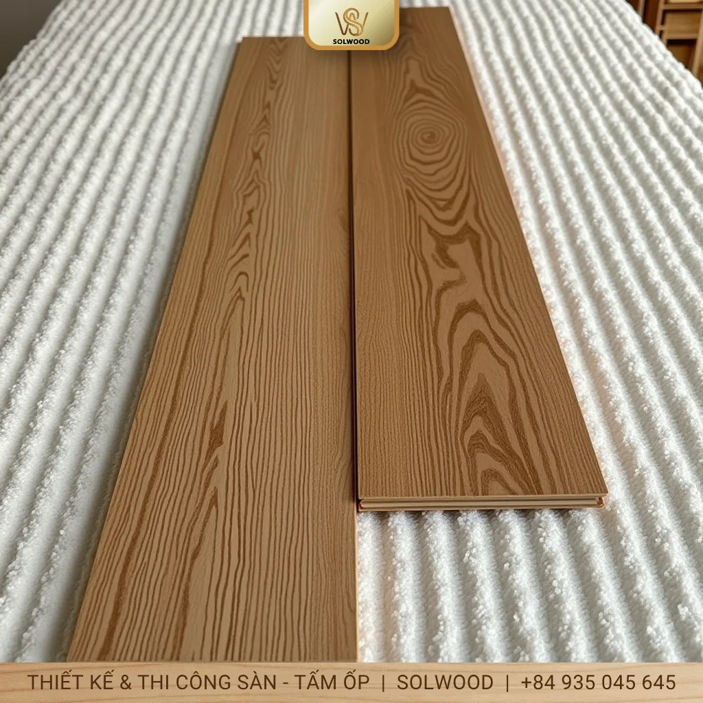 Hình ảnh Sàn nhựa dán keo vân đá Tam Kỳ: Bền đẹp, chống thấm vượt trội - 2