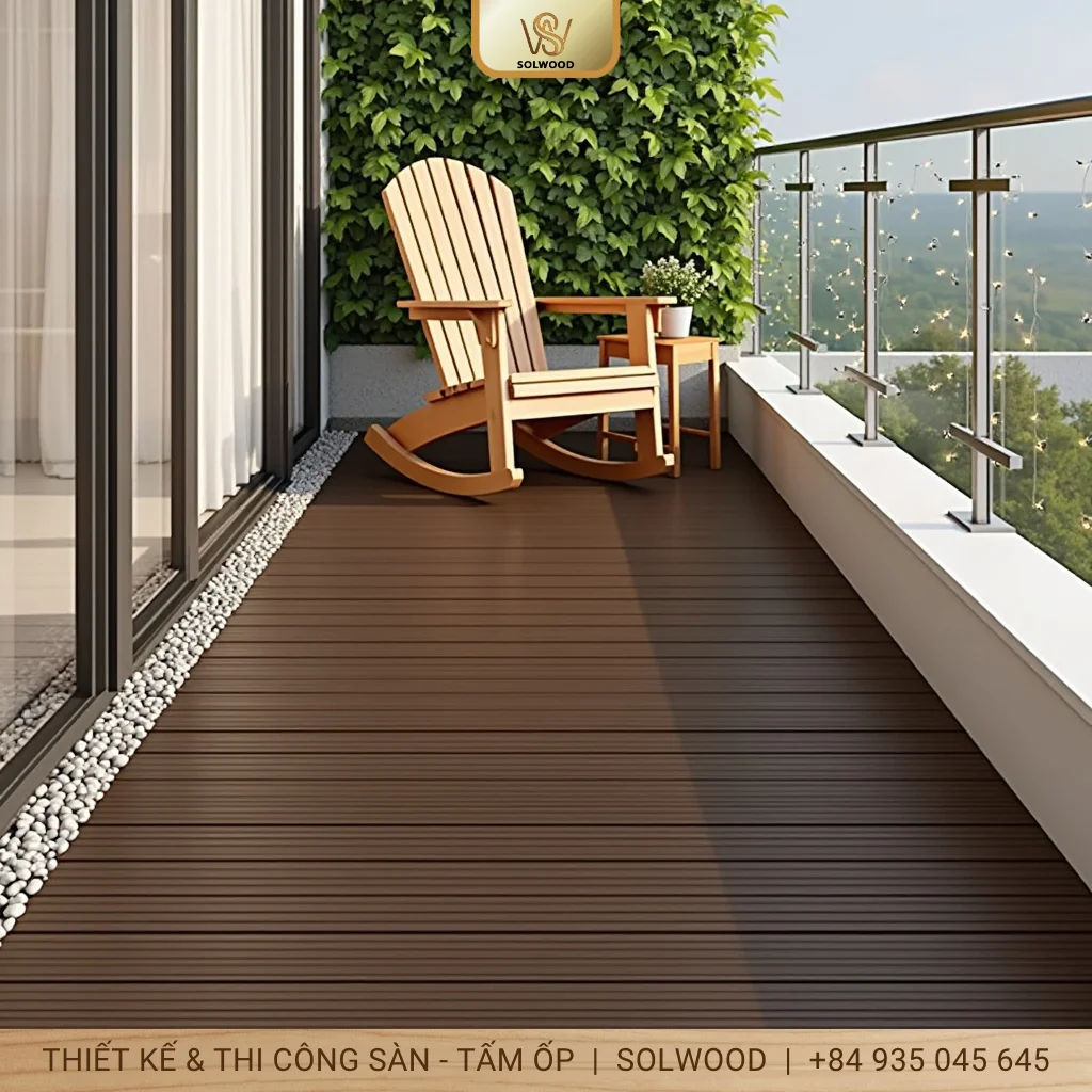 Hình ảnh Sàn nhựa giả gỗ ngoài trời giá rẻ tại Quy Nhơn chất lượng - 3