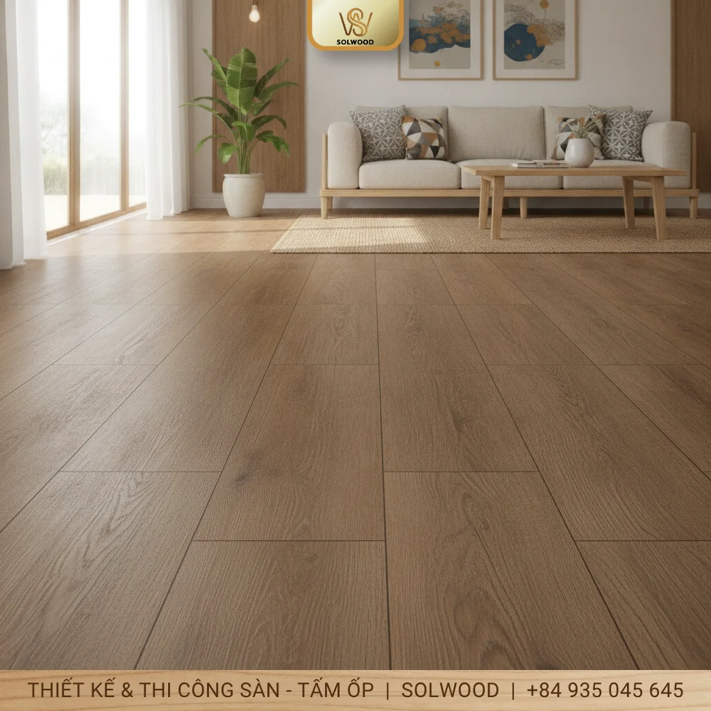 Lắp đặt sàn nhựa vân gỗ hèm khóa Tam Kỳ: Bền, đẹp, tiện lợi.