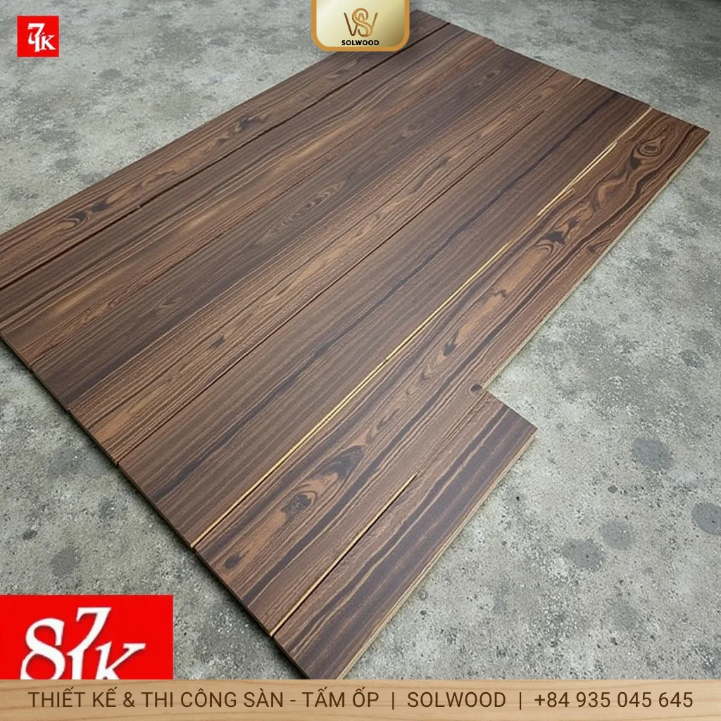 Sàn nhựa vân gỗ hèm khóa Huế: Bền đẹp, thi công nhanh chóng