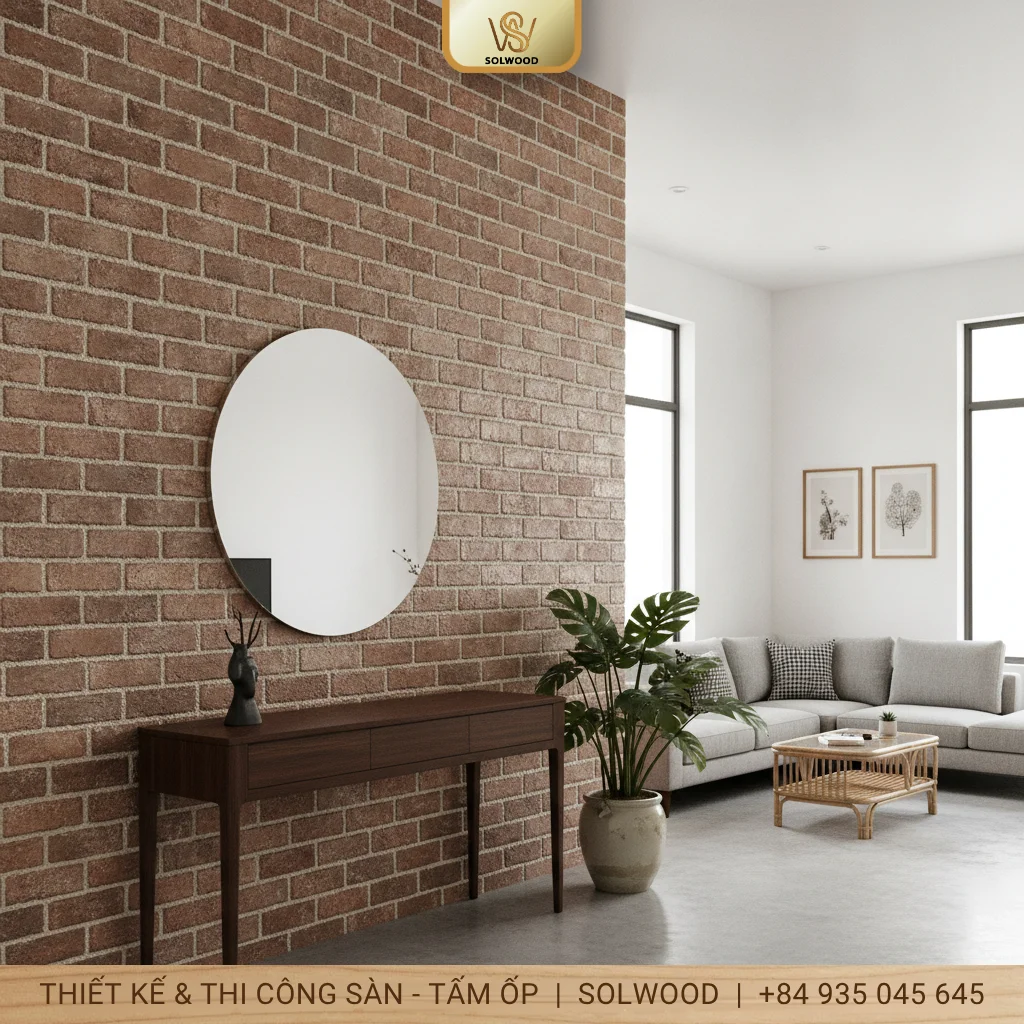 Tấm Panel Giả Gạch Huế Ốp Tường: Nét Cổ Điển Cho Ngôi Nhà