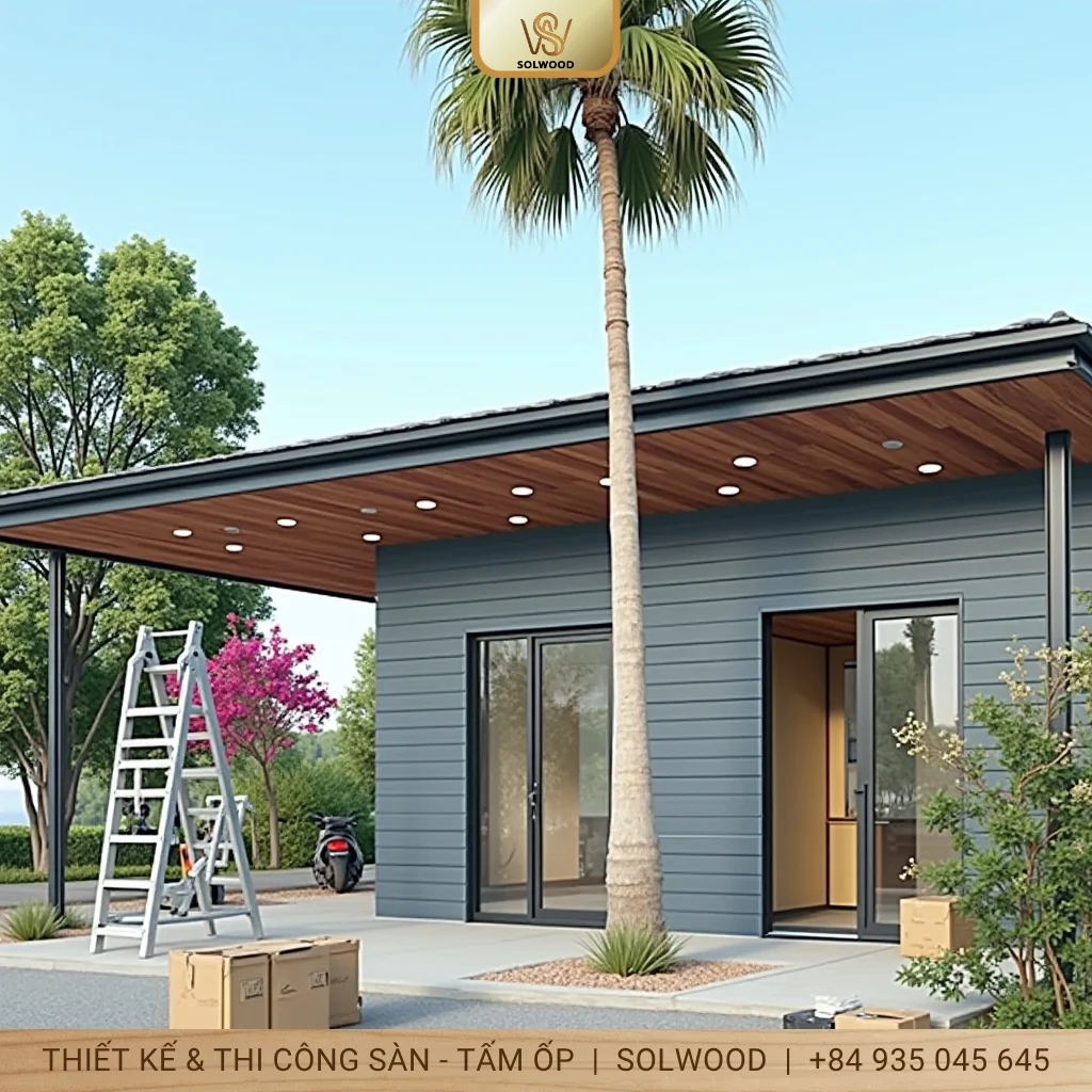 Hình ảnh Panel ốp tường giả gỗ Quy Nhơn: Giải pháp trang trí hiện đại - 2