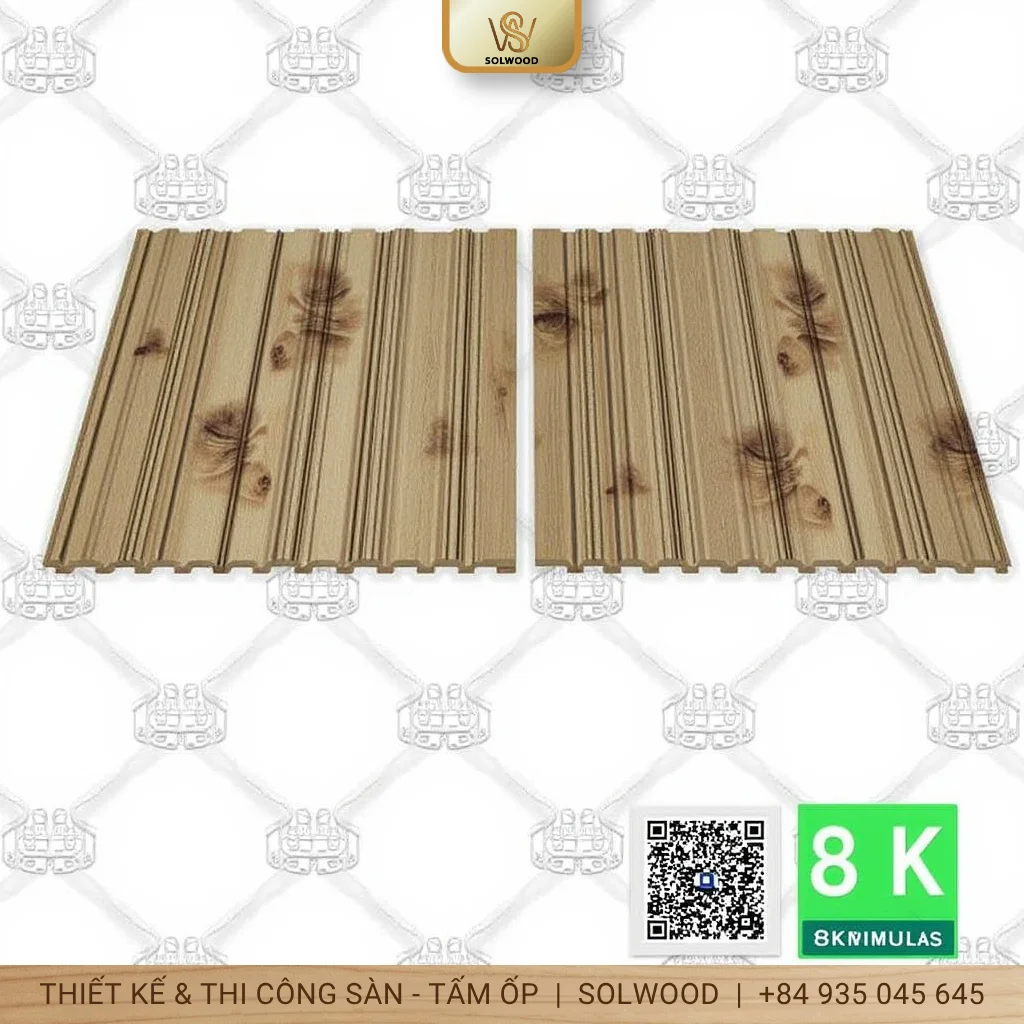 Tấm Panel Ốp Tường Trang Trí Phong Cách Hội An Độc Đáo